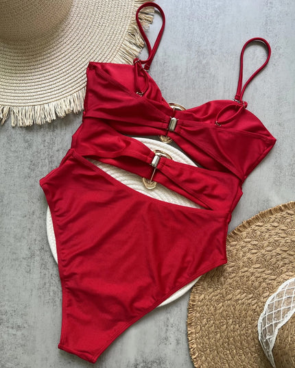 Beach Statement - Cherry Red baddräkt