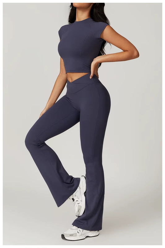 GlowFit Crop Top Set