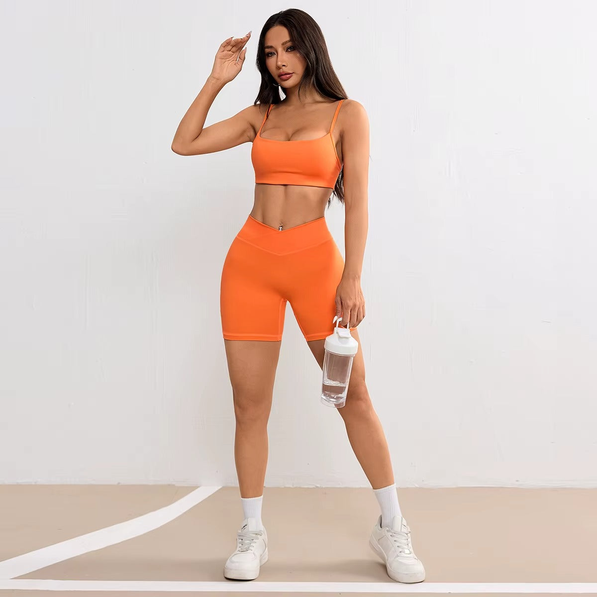 Motivate Cross Shorts - Orange