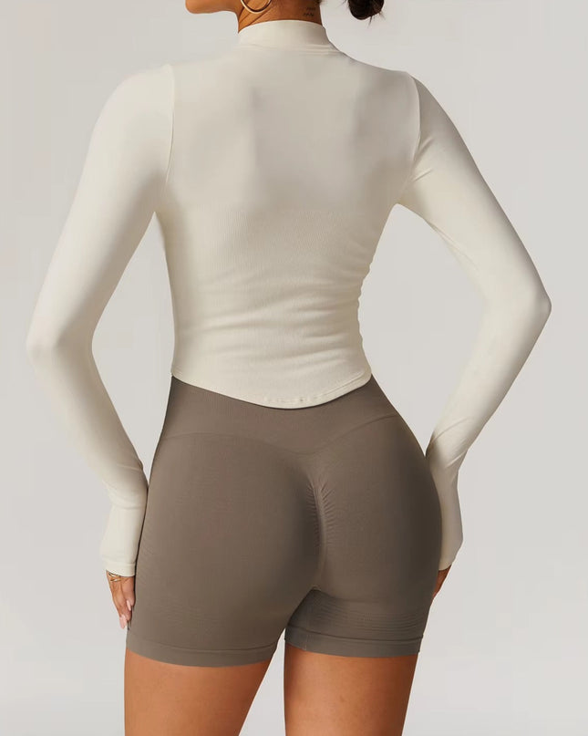 Core Zip Performance Träningsjacka - Ivory Vit