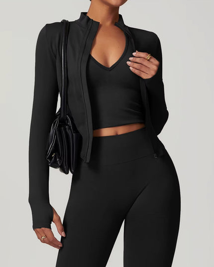 Core Zip Performance Träningsjacka - Svart