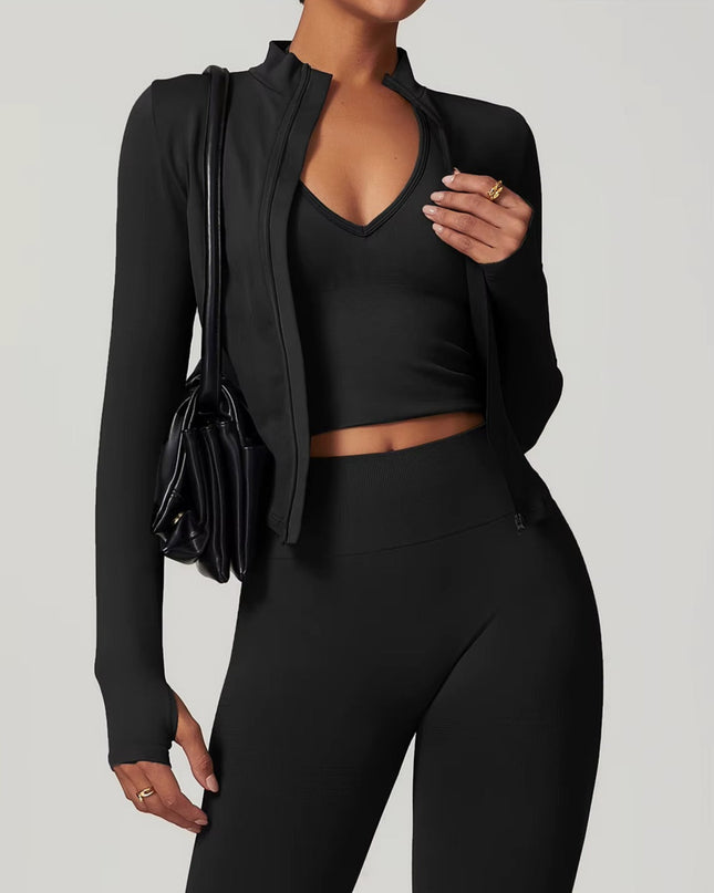 Core Zip Performance Träningsjacka - Svart