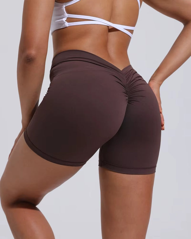 Essence V-Back Shorts - Brun