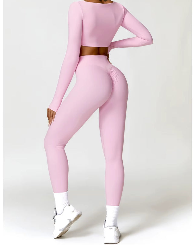 Core High Waist Leggings - Rosa
