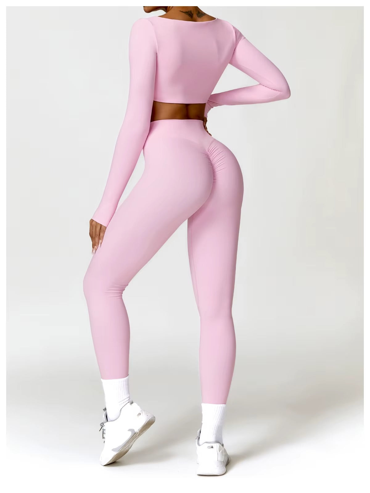Core High Waist Leggings - Rosa