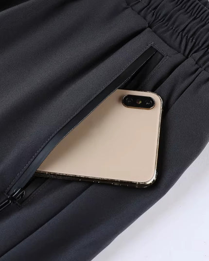 CoreLayer Pants - Harmaat camokuvioiset miesten shortsit trikoineen