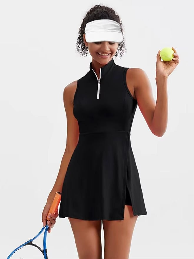 Solstice Court Dress - Svart tennisklänning