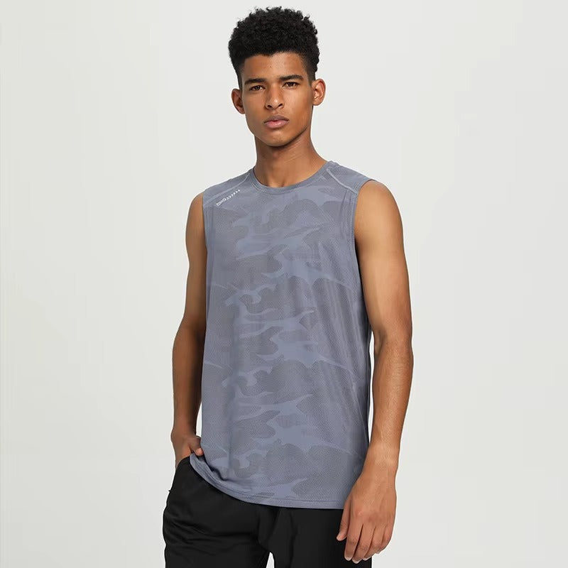 Nova Tank Top - Gray Camo