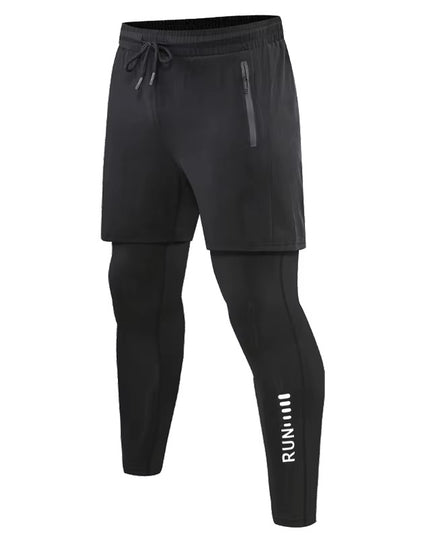 CoreLayer-housut - Mustavalkoiset miesten shortsit ja trikoot